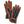 Load image into Gallery viewer, Navy Stripe Garden Gloves with Leather Trim & Adjustable Wrist Strap