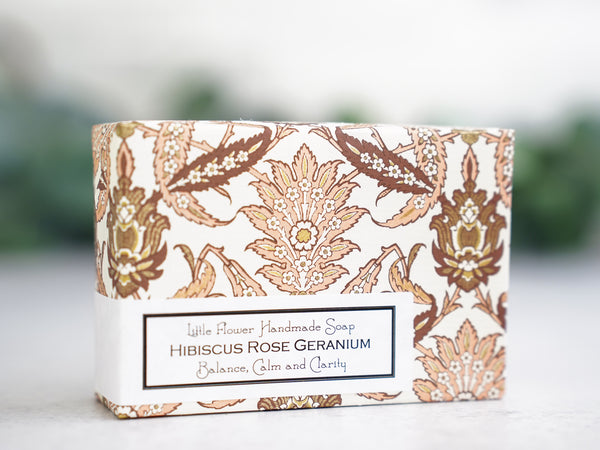 Hibiscus Rose Geranium - Handmade Bar Soap