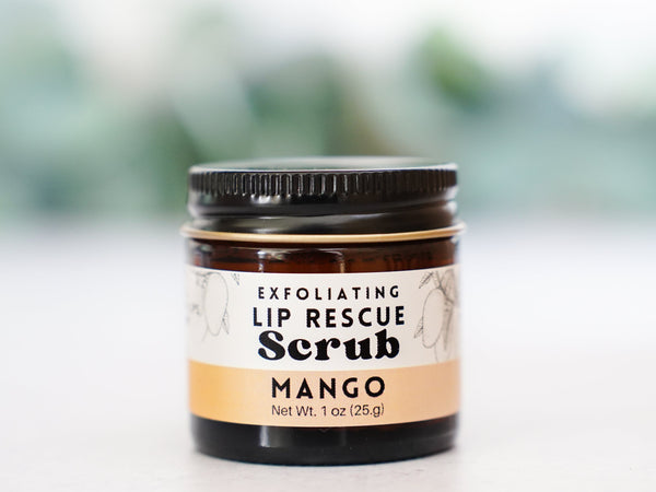 Vanilla Mint Lip Rescue Sugar Scrub - Exfoliating lip treatment