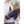 Load image into Gallery viewer, Navy Stripe Garden Gloves with Leather Trim & Adjustable Wrist Strap