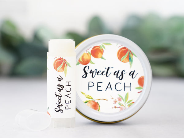 Sweet as a Peach - Baby Shower Favors