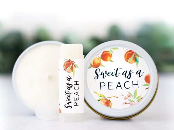 Sweet as a Peach - Baby Shower Favors