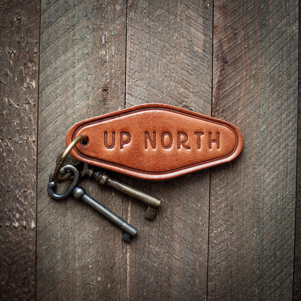 Up North - Leather Keychain