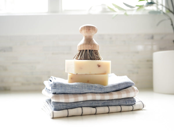 Bamboo Pot Scrubber - Eco Friendly - Little Flower Soap Co