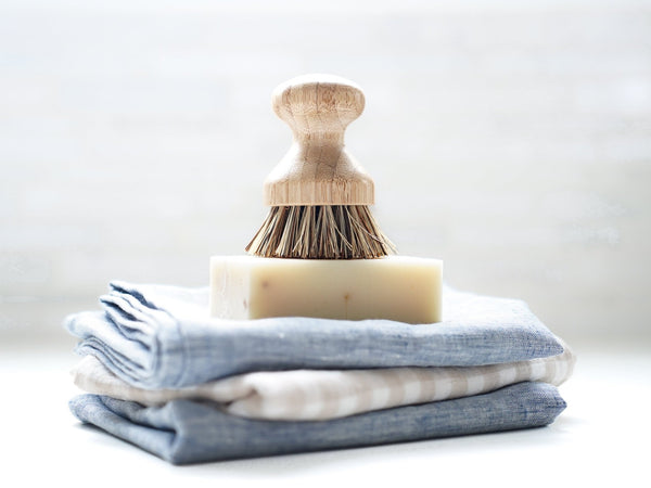 Bamboo Pot Scrubber - Eco Friendly - Little Flower Soap Co