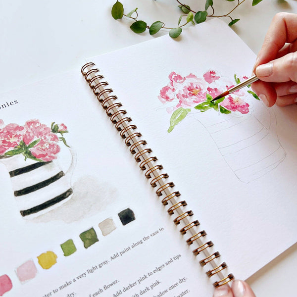 Bouquets Watercolor Workbook - Little Flower Soap Co