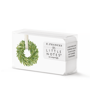 Classic Wreath Little Notes - Christmas Gift Tags - 85 pack Notecards - Little Flower Soap Co