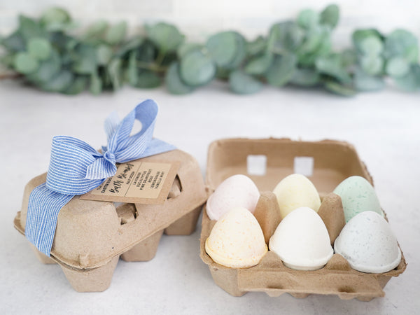 Easter Egg Essential Oil Bath Bombs - Gift Box of 6