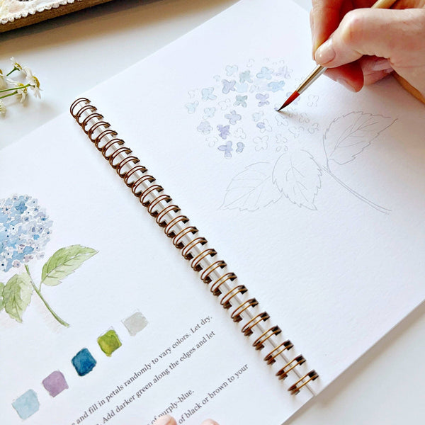 Flowers Watercolor Workbook - Little Flower Soap Co