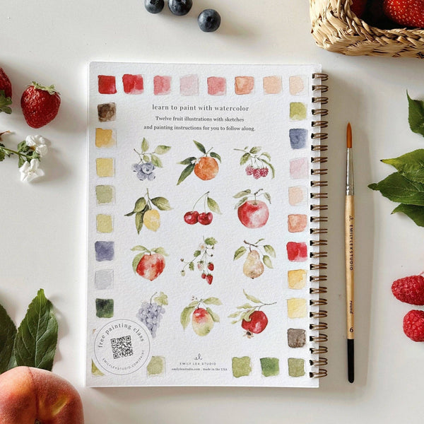 Fruit Watercolor Workbook - Little Flower Soap Co