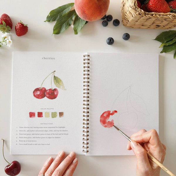 Fruit Watercolor Workbook - Little Flower Soap Co