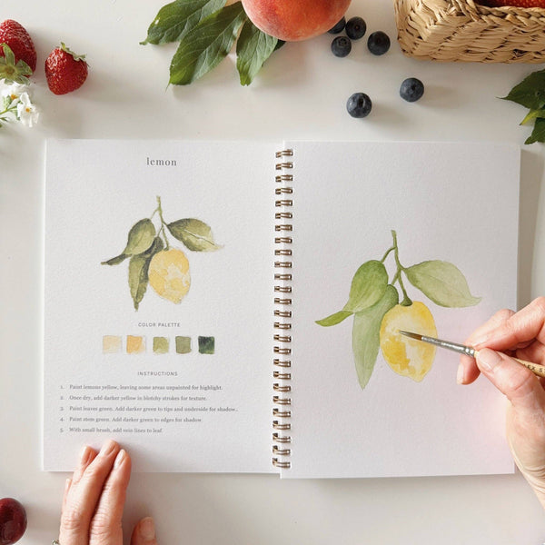Fruit Watercolor Workbook - Little Flower Soap Co