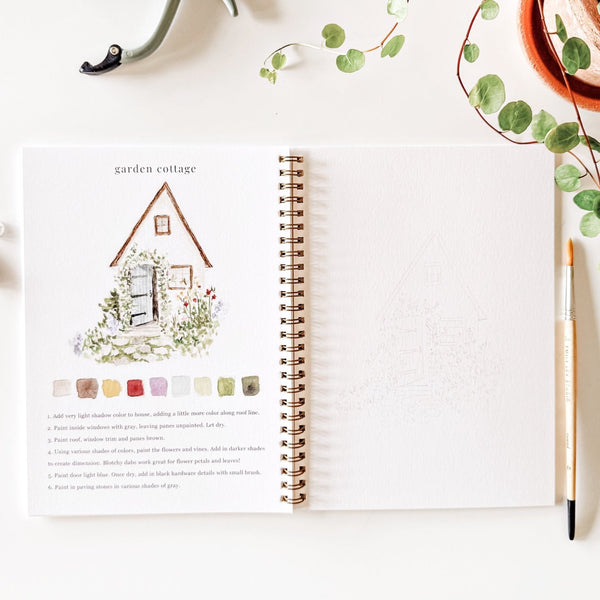 Garden Watercolor Workbook - Little Flower Soap Co