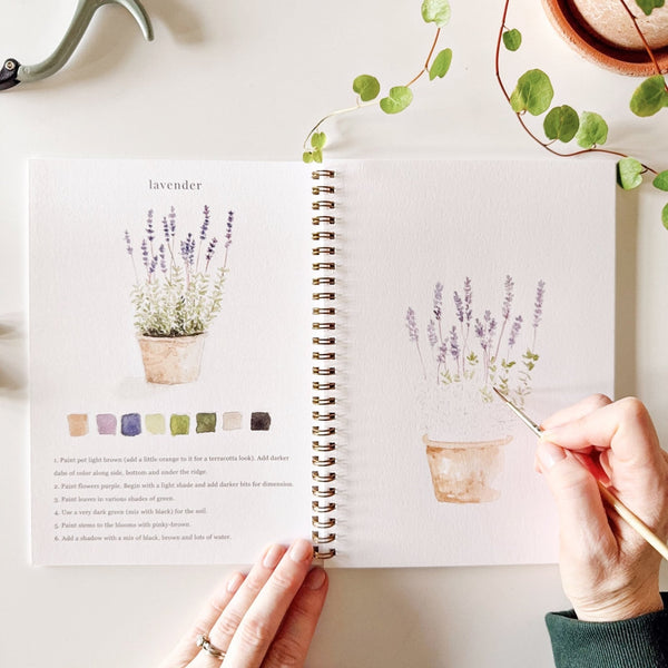 Garden Watercolor Workbook - Little Flower Soap Co