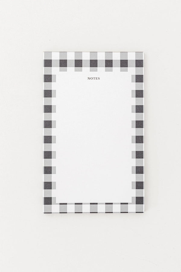 Gingham Check Heirloom Notepad - Little Flower Soap Co