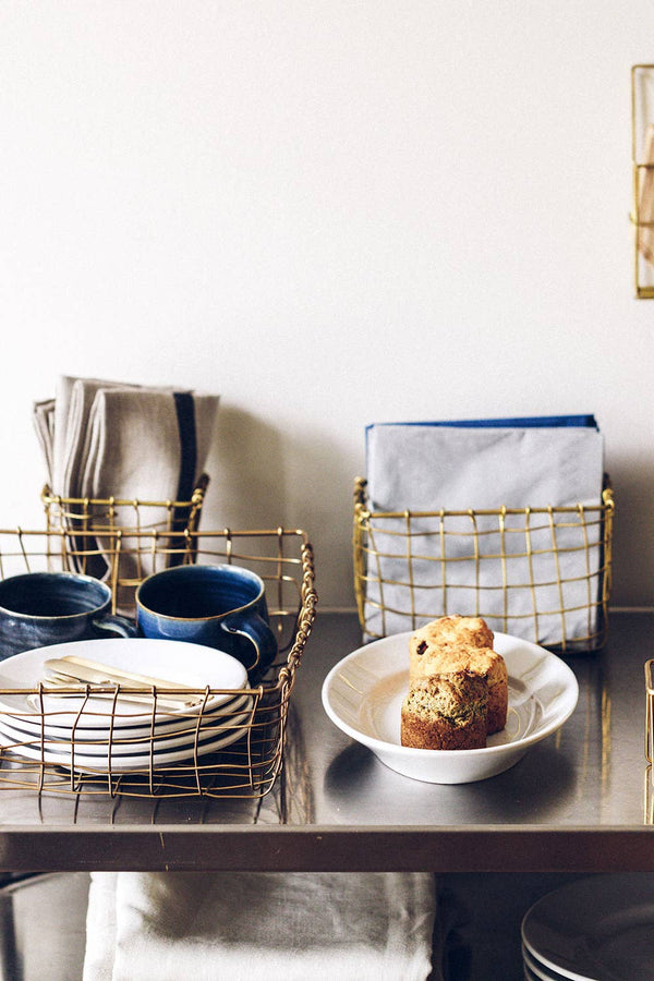 Iron Wire Basket Square - Little Flower Soap Co