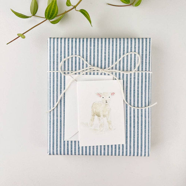 Lamb mini notecard - Easter or Baby Shower Card - Little Flower Soap Co