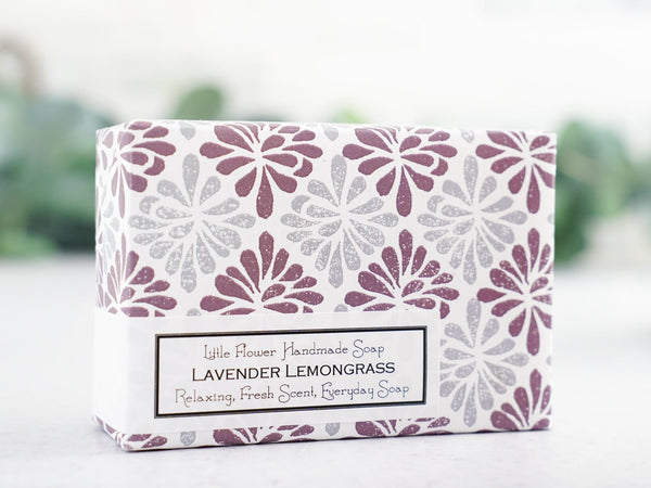 Lavender Lemongrass - Handmade Bar Soap - Little Flower Soap Co