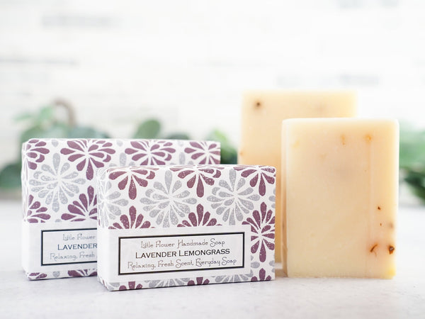 Lavender Lemongrass - Handmade Bar Soap - Little Flower Soap Co