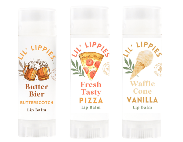 Lil Lippies Movie Night - Set of 3 Lip Balms - Little Flower Soap Co