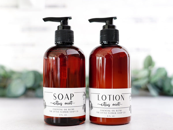 Liquid Hand Soap - Citrus Mint - Little Flower Soap Co