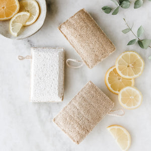 Loofah + Cellulose Kitchen & Cleaning Sponge | Eco Friendly - Little Flower Soap Co