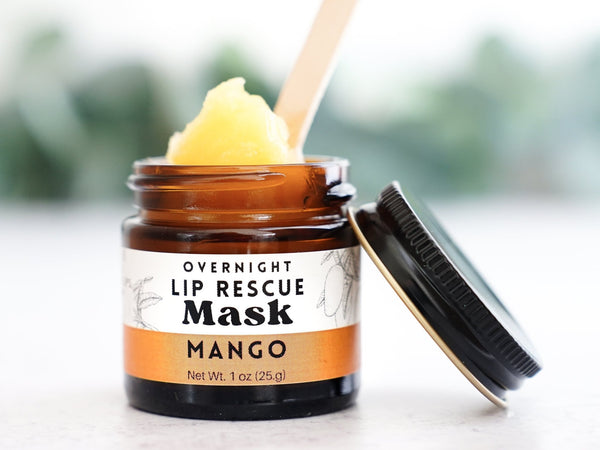 Mango Lip Rescue Sugar Scrub - Exfoliating lip treatment - Little Flower Soap Co