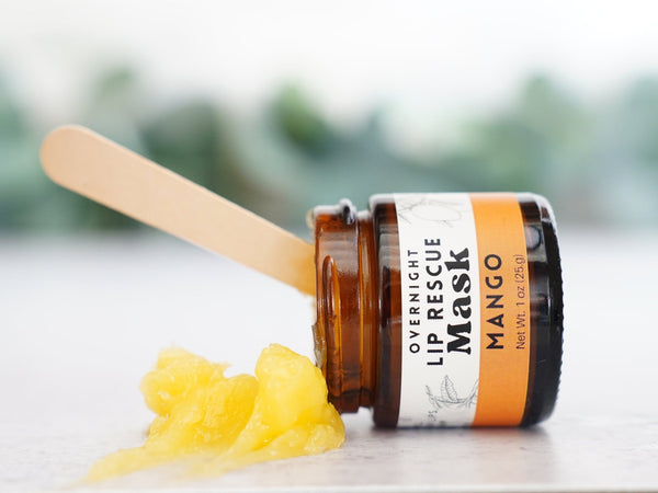 Mango Lip Rescue Sugar Scrub - Exfoliating lip treatment - Little Flower Soap Co