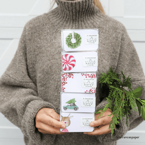 Mistletoe Little Notes - 85 mini Notecards - Little Flower Soap CoChristmaschristmas boxchristmas decorGreeting Card