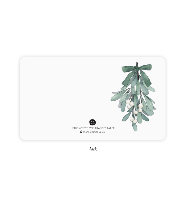 Mistletoe Little Notes - 85 mini Notecards - Little Flower Soap CoChristmaschristmas boxchristmas decorGreeting Card