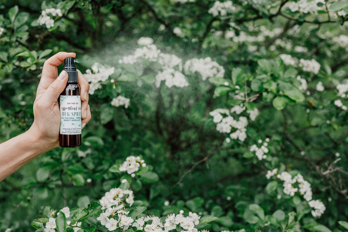 essential oil garden bug spray Natural Bug Spray 2oz - Essential Oil Insect Repellent