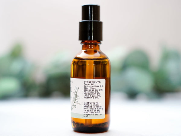 Nourish + Repair Hair Oil with Argan & Camellia - Vanilla Musk - Little Flower Soap Co