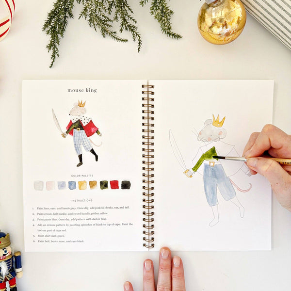 Nutcracker Watercolor Workbook - Little Flower Soap Co
