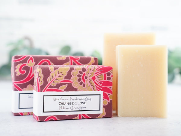 Orange Clove - Large Bar Soap 6oz - Little Flower Soap Co