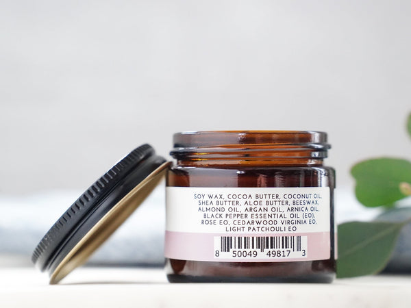 Passion Massage Oil Candle - Black Pepper Rose - Little Flower Soap Co