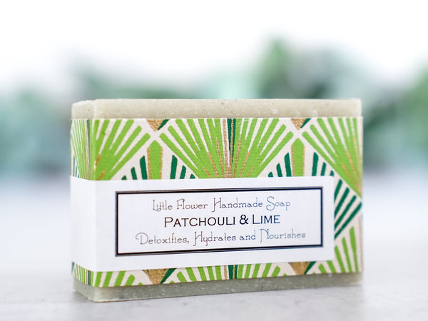 Patchouli Lime - Handmade Bar Soap - Little Flower Soap Co