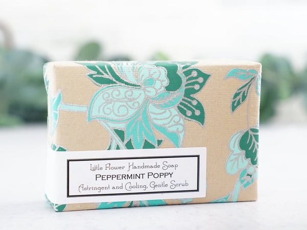 Peppermint Poppy - Large Bar Soap 6oz - Little Flower Soap Co