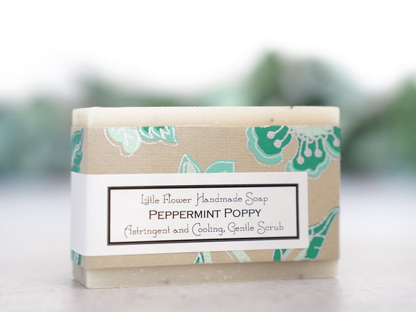 Peppermint Poppy - Large Bar Soap 6oz - Little Flower Soap Co