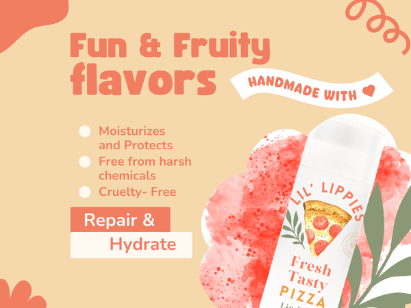 Set of 5 Lip Balms - Lil Lippies Snack Time - Little Flower Soap Co