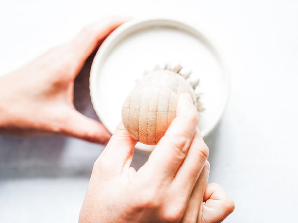 Solid Dish Soap in Ceramic Ramekin – 16oz | Natural, Hard Water Friendly - Little Flower Soap Co