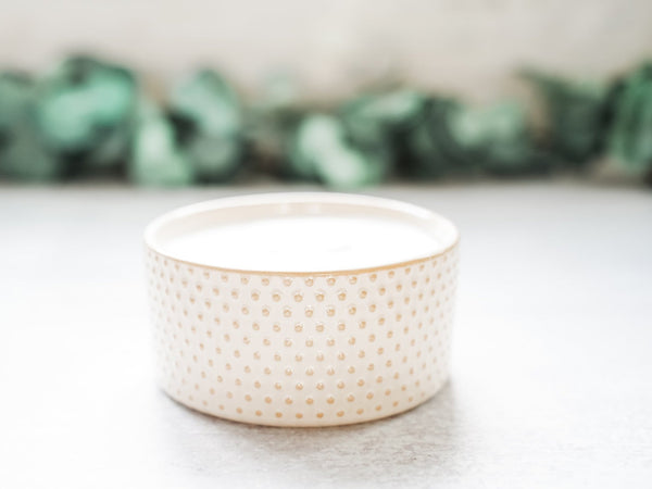 Solid Dish Soap in Ceramic Ramekin – 16oz | Natural, Hard Water Friendly - Little Flower Soap Co