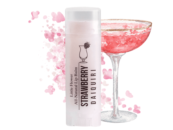 Strawberry Daiquiri Lip Balm - Happy Hour Cocktail Lip Balm - Little Flower Soap Co