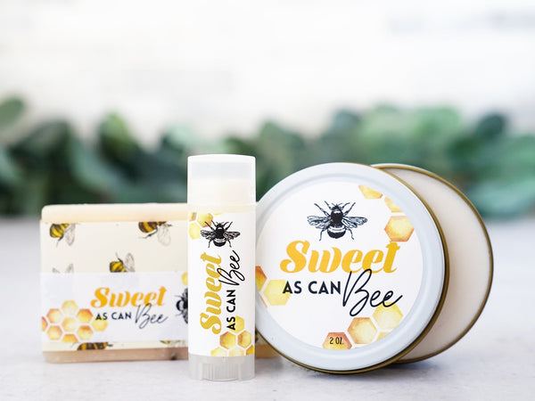 Sweet as Can Bee baby shower favors or pregnancy announcement - Little Flower Soap Co