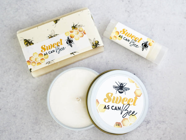 Sweet as Can Bee baby shower favors or pregnancy announcement - Little Flower Soap Co