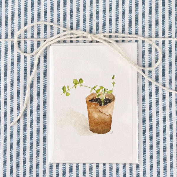 Sweet pea mini notecards - Little Flower Soap Co