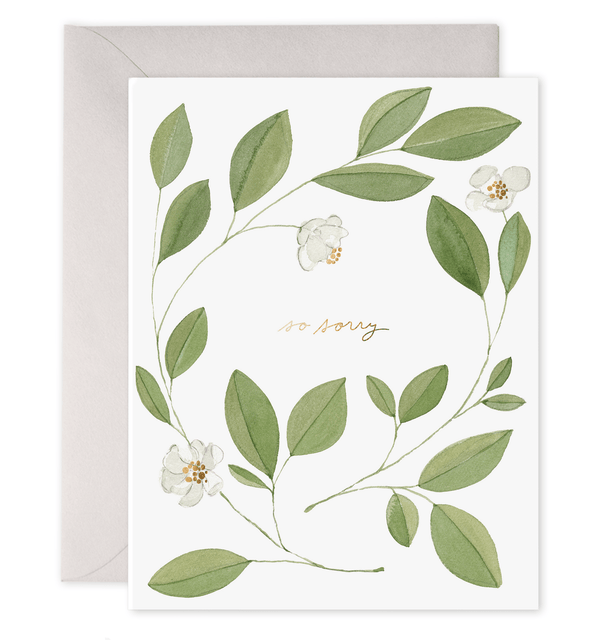 Sympathy Condolence Greeting Card - Magnolia - Little Flower Soap Co