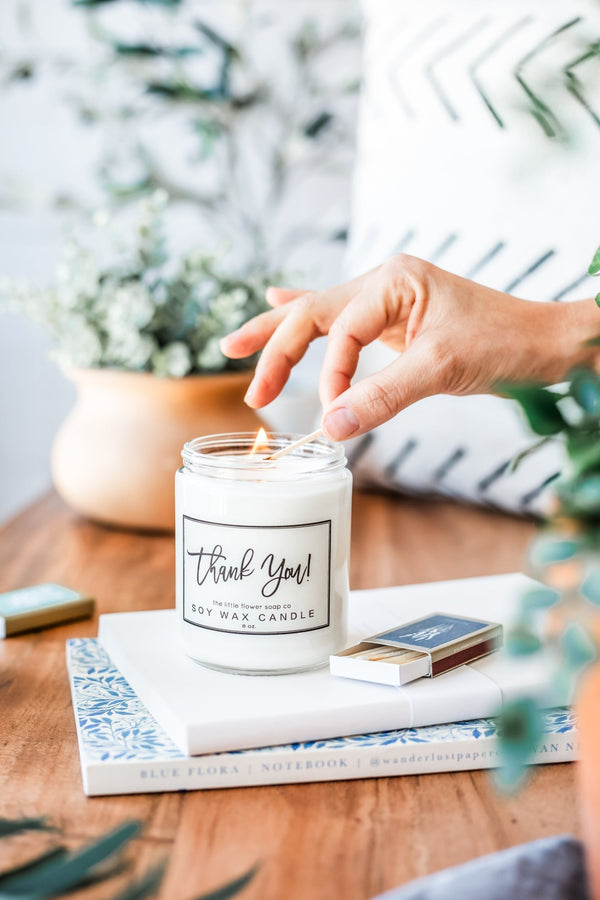Thank You Candle - Little Flower Soap Co