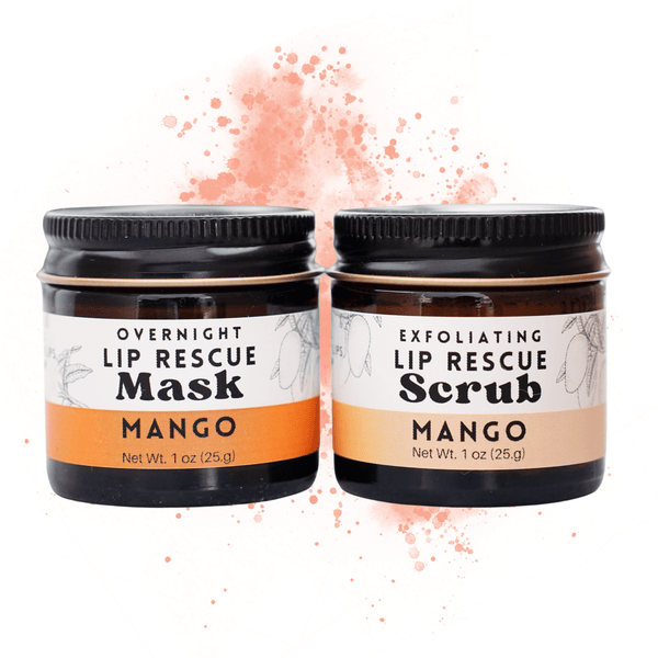 Vanilla Mint Lip Rescue Sugar Scrub - Exfoliating lip treatment - Little Flower Soap Co