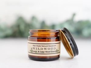 Wildwood Natural Deodorant - natural ingredients no aluminum - Little Flower Soap Co