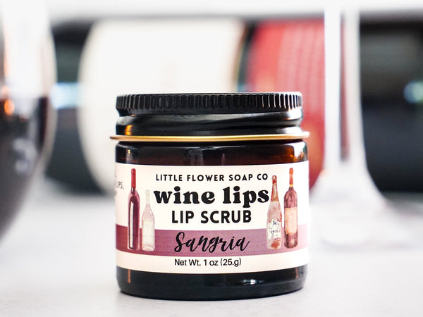 Wine Lips - Sangria Lip Scrub - Little Flower Soap Co